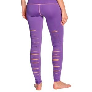 Teeki Purple Janis Lazer Cut Hot Pant Size Small